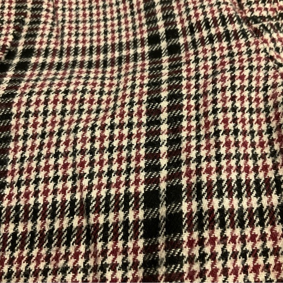 Stretch Ultra High-Rise Taper Pants Red Plaid Small - Picture 2 of 2